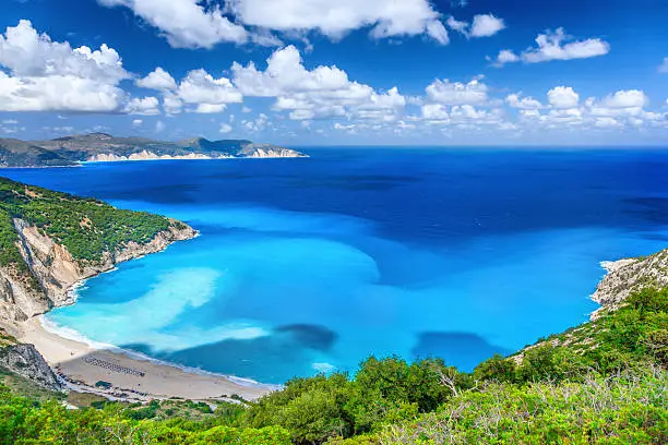 Myrtos beach, Kefalonia, Greece