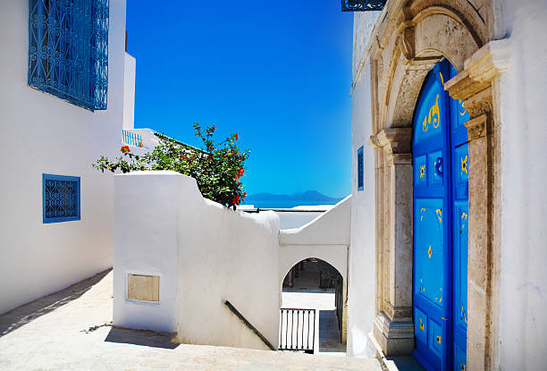 Tunisian street in Sidi Bou Said