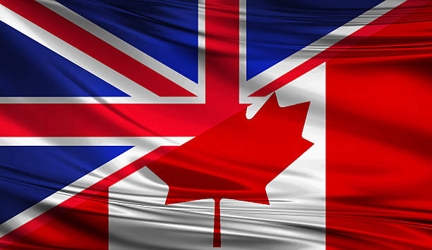 istock British and Canadian flag 595730046