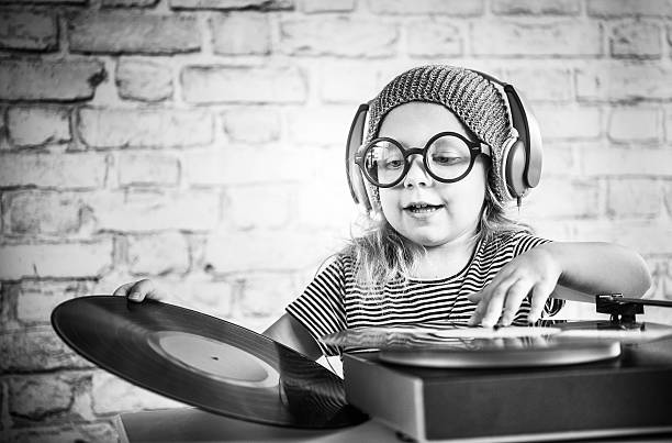 Little DJ stock photo