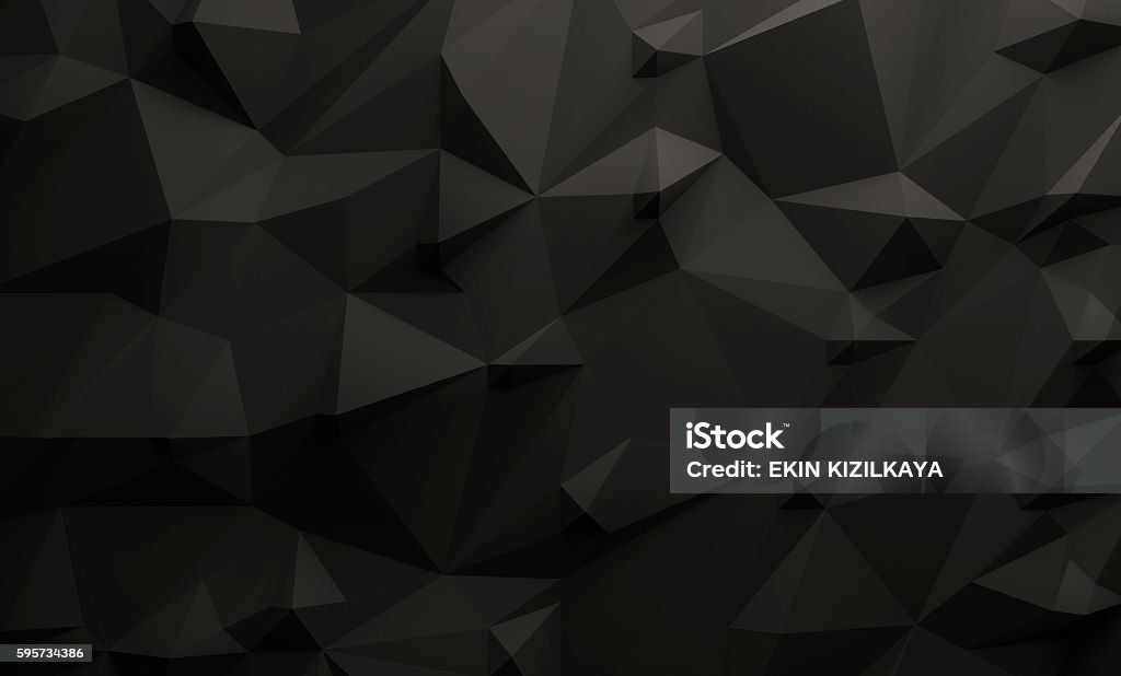Niedriger schwarzer Hintergrund aus Poly - Lizenzfrei Schwarzer Hintergrund Stock-Foto