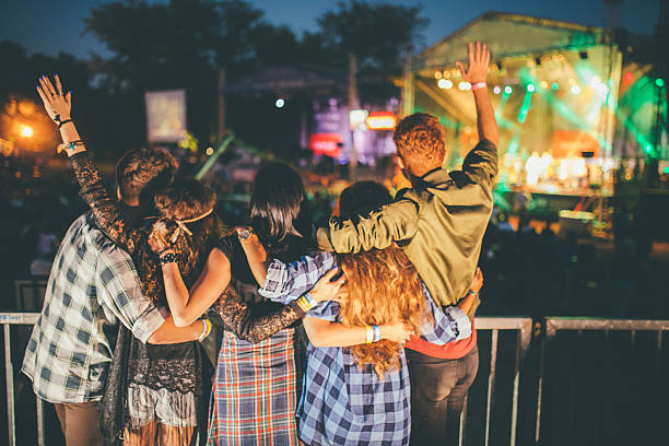istock Cheering on their favourite band 595735216
