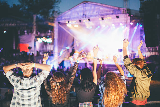 istock Cheering on their favourite band 595735436
