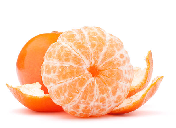 istock Peeled tangerine or mandarin fruit 595735958
