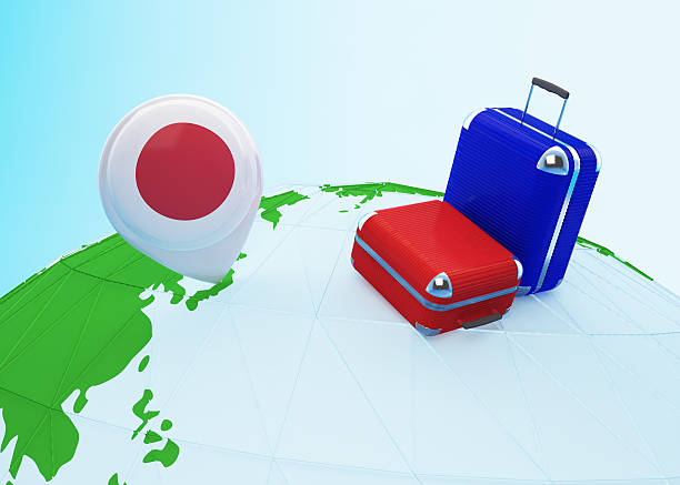istock Low poly travel to Japan 595736542