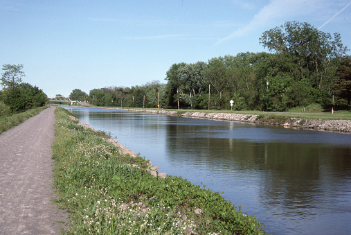 Erie Canal and towpath.