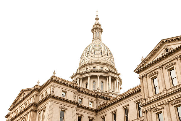 Michigan Estado Capitol edificio en Lansing, Michigan : - foto de stock