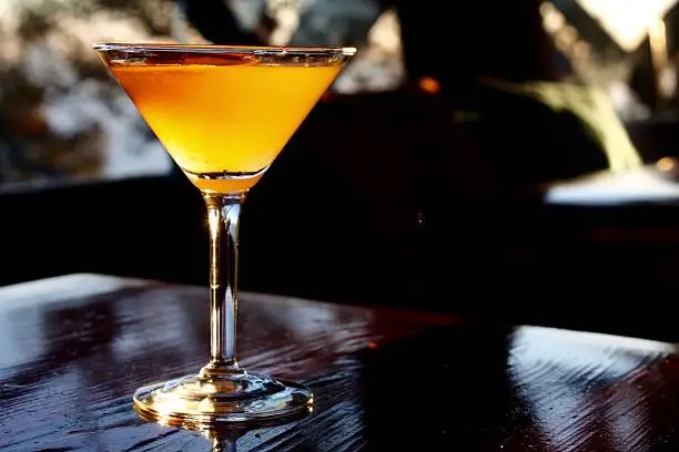 Photo of Sunlit Cocktail in a Martini Glass