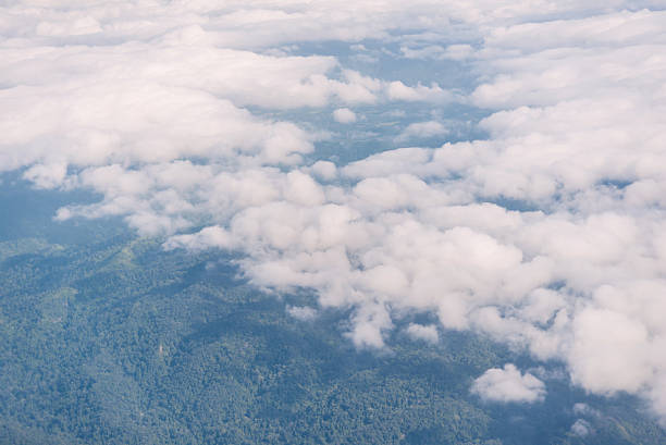 istock Aerial view of clouds with blue sky nature 595742700