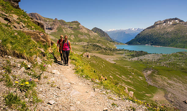 istock Summer hiking in the Swiss alps 595744820