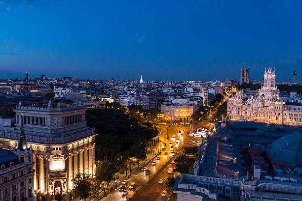 istock View of the skyline, Madrid, Spain 595746686