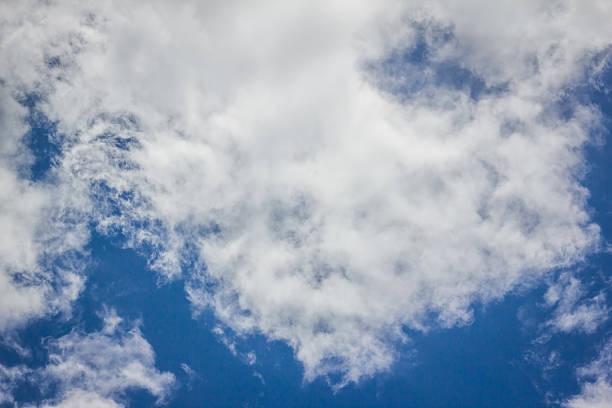 bright clouds with blue sky stock photo
