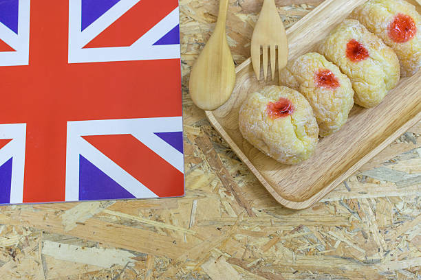 istock Bakery on plywood background 595747568