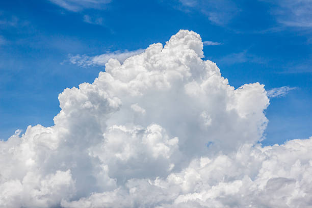 bright clouds with blue sky stock photo