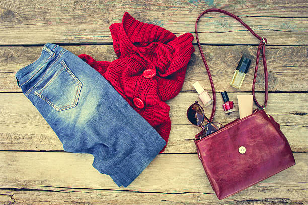 istock Women's autumn clothing and accessories 595752608