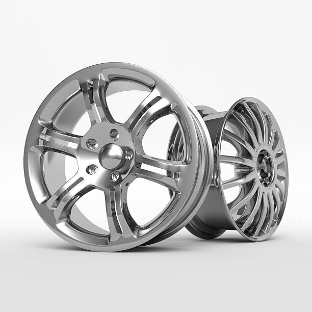 istock Aluminum wheel image 3D high quality rendering. Rim for car. 595755738