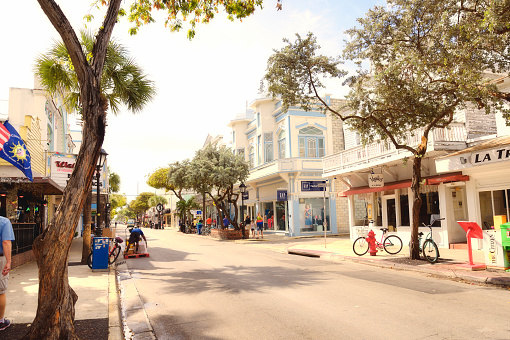 Duval street, Key West, Florida, USA.