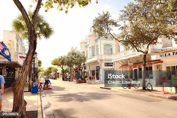 Main Street Key West Stock Photo - Download Image Now - Key West, Florida - US State, People