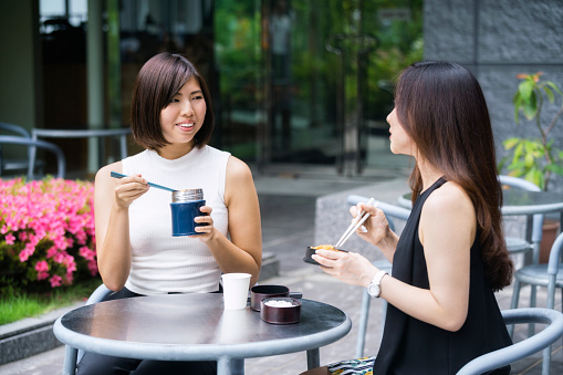 business lunch and meeting together office park in Kyoto, Japan