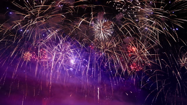 Video of fireworks in 4K