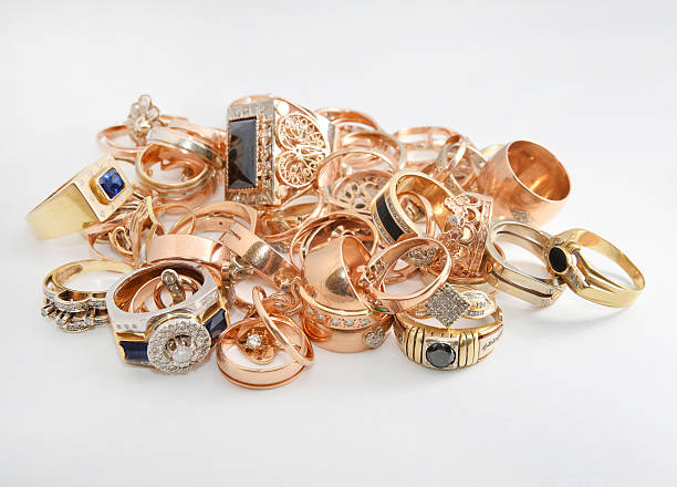 istock pile of gold on a white backgrou 596039226