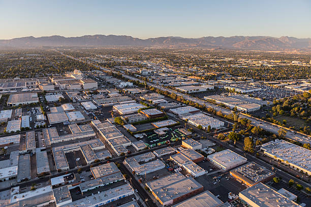 Van Nuys California Afternoon Aerial