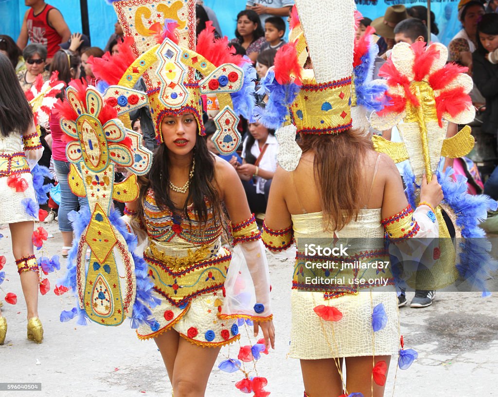 seguro Metro níquel Mujeres Jóvenes Con Disfraces Coloridos En El Desfile De Carnaval Foto de  stock y más banco de imágenes de Adulto - iStock