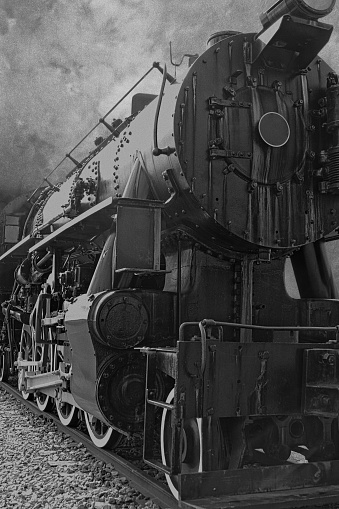 Locomotive 606 in Crewe Virginia was built in 1945 by Lima Locomotive Works.