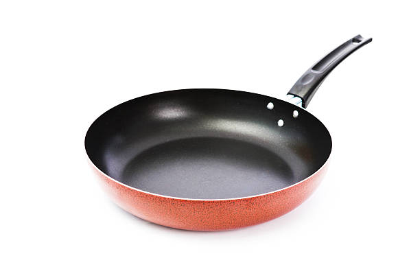 Frying pan Frying pan isolated on white background. polytetrafluoroethylene photos stock pictures, royalty-free photos & images