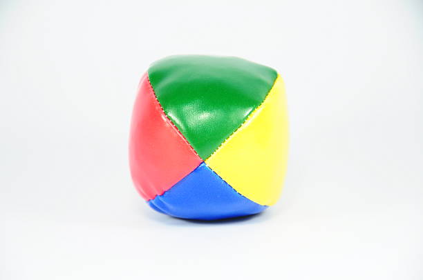 istock Colorful juggle ball isolated on white background 596042838