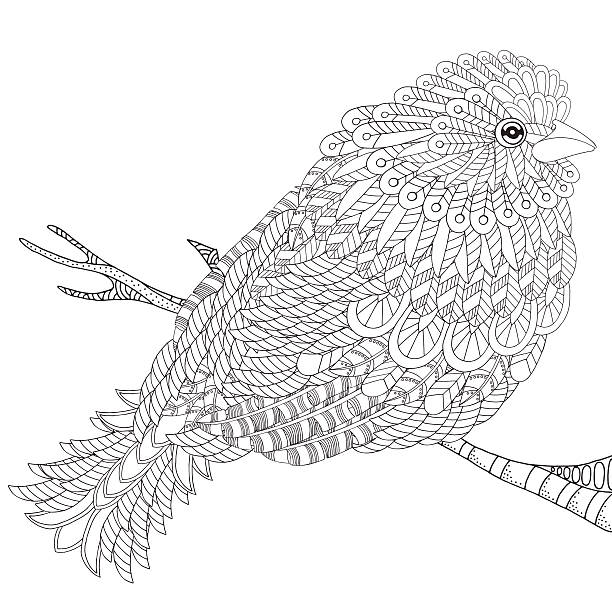 1,400+ Adult Coloring Book Bird Stock Illustrations, Royalty-Free ...