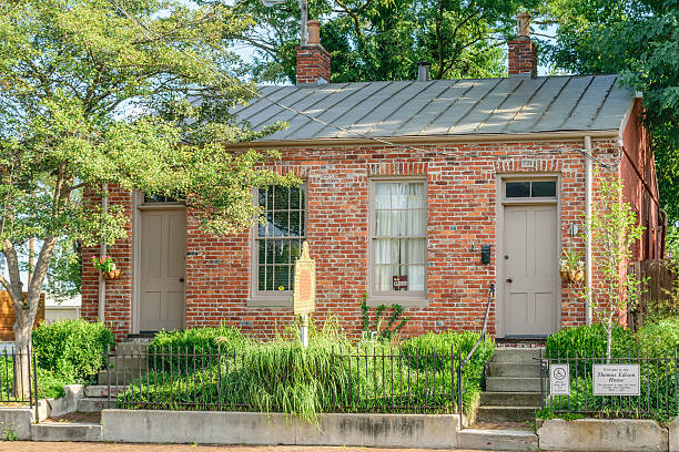 thomas edison house - thomas alva edison museum stock-fotos und bilder