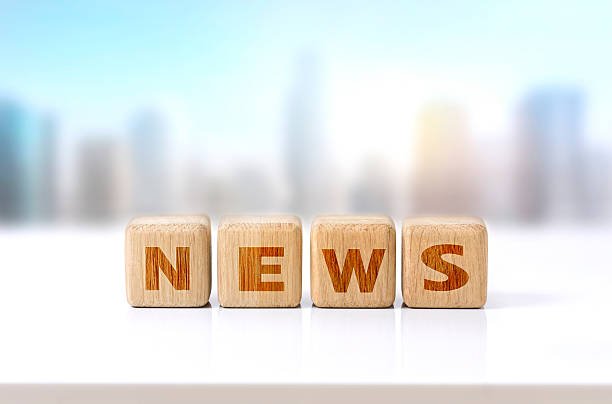 istock Wooden cubes word news concept. 596048656