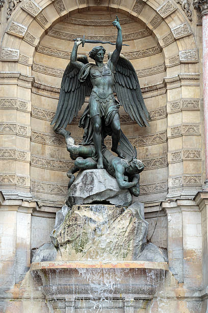 istock Fountain Saint Michel in Paris 596052872