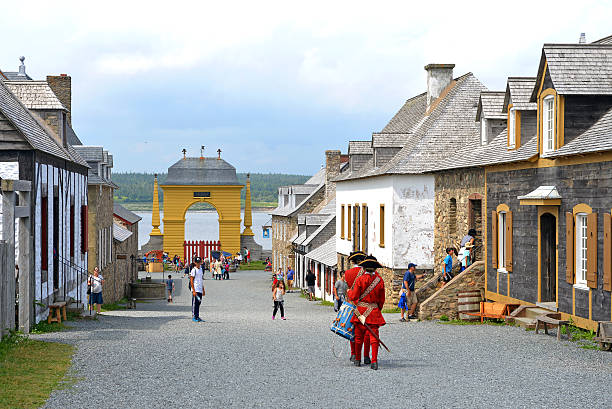 die festung von louisbourg - louisbourg stock-fotos und bilder