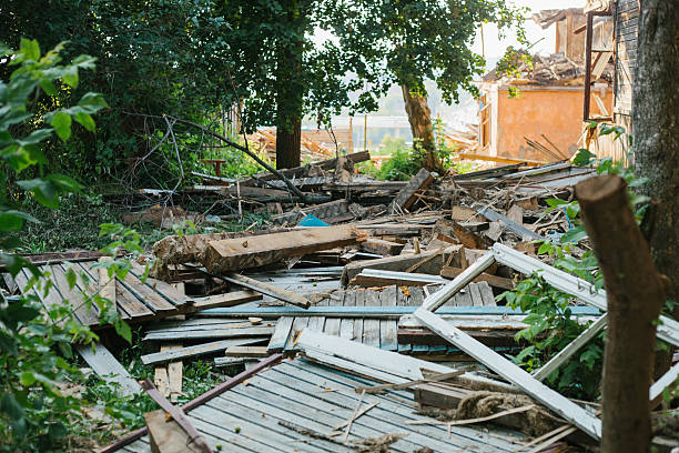 istock Destroyed by the earthquake building. 596054070