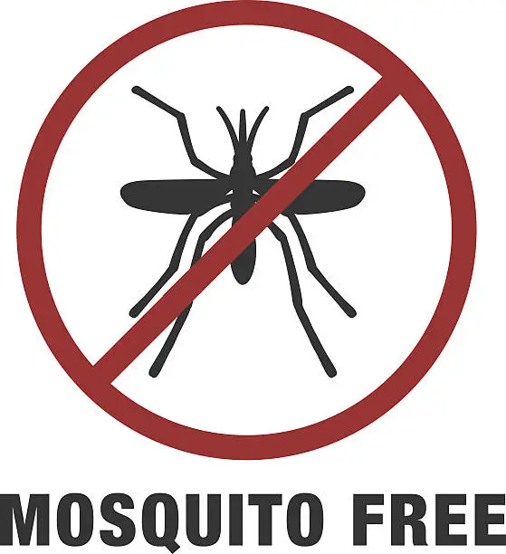 Vector illustration of MOSQUITO FREE