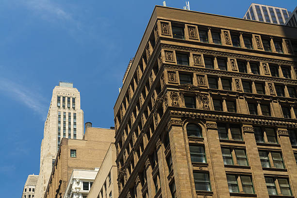 istock Downtown skyscrapers in the morning light. 596056572