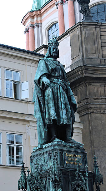 istock Monument to king Karl IV in Prague 596059428