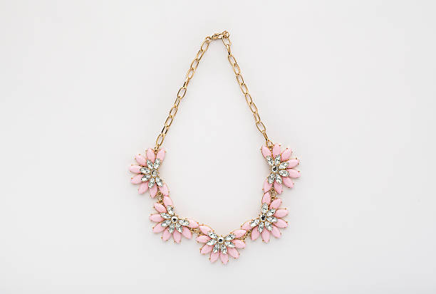 Gold and Pink Statement Necklace
