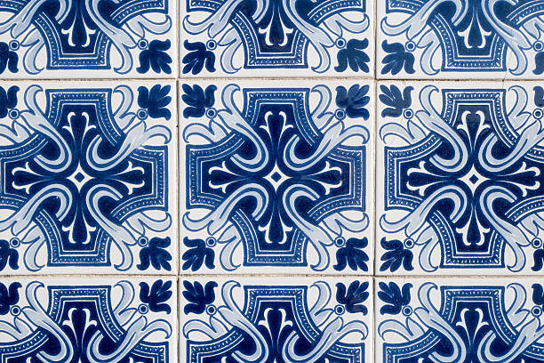 istock Traditional Portuguese glazed tiles 596061856