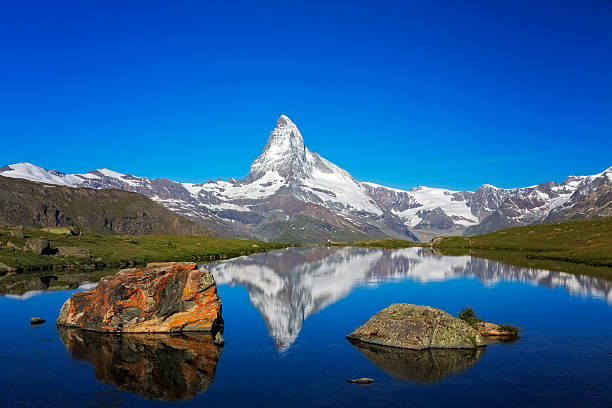 Views of the Matterhorn at sunset - Swiss Alps 