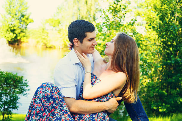 istock Lovers young man and woman 596075612