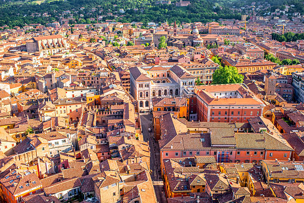 istock Bologna cityscape view 596076316