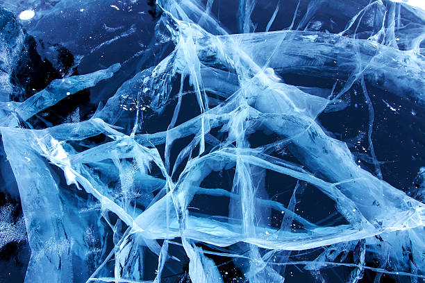 istock Ice on the Baikal lake 596076430