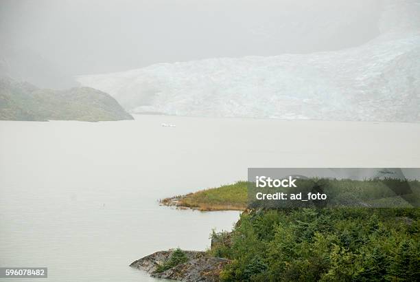 Usa Alaska Mendenhall Glacier And Lake Stock Photo - Download Image Now - Agricultural Field, Alaska - US State, Climate Change