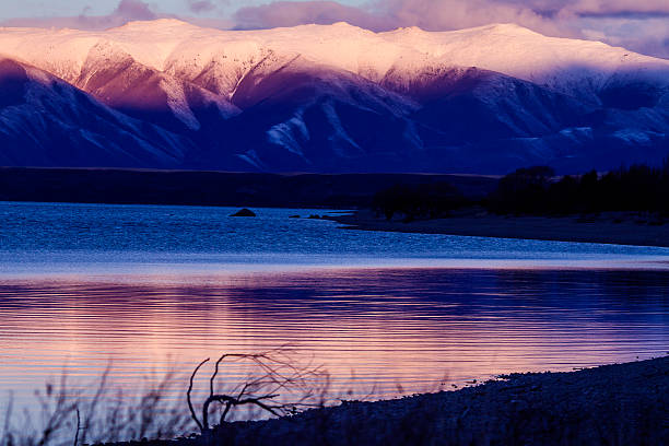 istock Sunset in the mountains. New Zealand 596078526