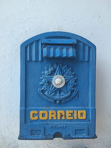 Vintage letterbox in the streets of Brazil