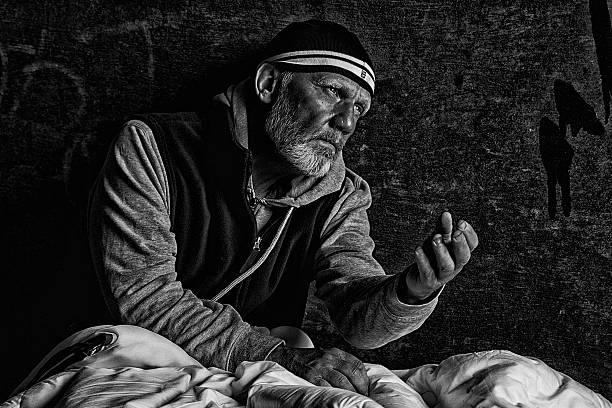 Beggar in Istanbul, Turkey. 35mm film scan