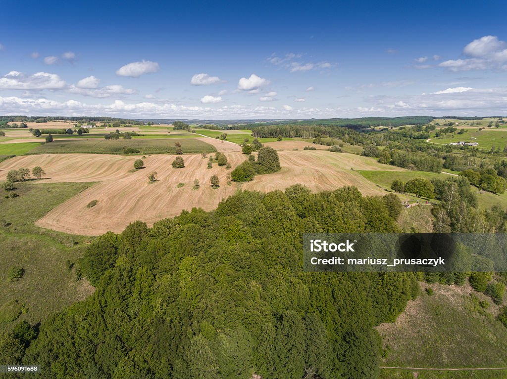 Suwalki Landschaftspark, Polen. Sommerzeit. Blick von oben. - Lizenzfrei Anhöhe Stock-Foto